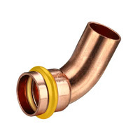 15mm Elbow 45 Deg M&F Gas Copper Press