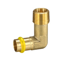 15mm Elbow Male BSP X 1/2" Gas Copper Press