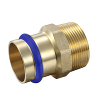 40mm Male BSP X 40mm Adaptor Water Copper Press