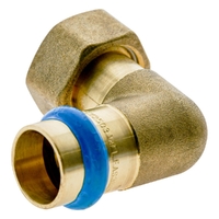 DN20 X 3/4FI Swivel Nut FI Adapter Bent Conical Lead Free