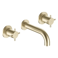 Park Cross Bath Set - 3/4 Turn Ceramic Brushed Gold