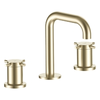 Park Cross Basin Set - Fixed Spout - 4 Star - 3/4 Turn Ceramic Brushed Gold (Lf)