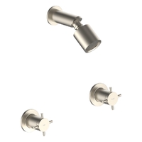 Park Cross Shower Set - Sileno Shower - 3 Star - 3/4 Turn Ceramic Brushed Nickel