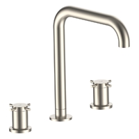 Park Cross Hob Spa Set - 3/4 Turn Ceramic Brushed Nickel