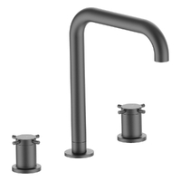 Park Cross Hob Spa Set - 3/4 Turn Ceramic Gunmetal