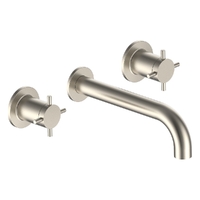 Park Cross Wall Spa Set - 3/4 Turn Ceramic Brushed Nickel