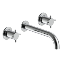 Park Cross Wall Spa Set - 3/4 Turn Ceramic Chrome
