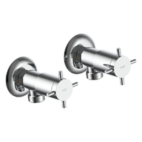 Park Cross Washing Machine Cocks - Pair - 3/4 Turn Ceramic Chrome
