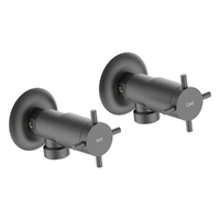 Park Cross Washing Machine Cocks - Pair - 3/4 Turn Ceramic Gunmetal