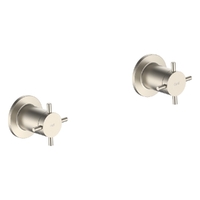 Park Cross Wall Top Assembly - 3/4 Turn Ceramic Brushed Nickel (Lf)