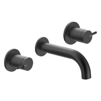 Park Pin Bath Set - 1/4 Turn Ceramic Matt Black