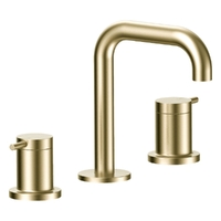 Park Pin Basin Set - Fixed Spout - 6 Star - 1/4 Turn Ceramic Brushed Gold (Lf)