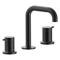Park Pin Basin Set - Fixed Spout - 4 Star - 1/4 Turn Ceramic Matt Black (Lf)