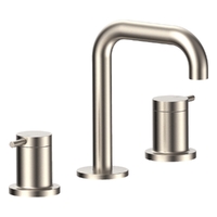 Park Pin Basin Set - Swivel Spout - 6 Star - 1/4 Turn Ceramic Brushed Nickel (Lf)