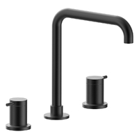 Park Pin Hob Sink Set - 4 Star - 1/4 Turn Ceramic Matt Black (Lf)