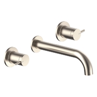 Park Pin Wall Spa Set - 1/4 Turn Ceramic Brushed Nickel