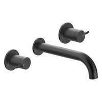 Park Pin Wall Spa Set - 1/4 Turn Ceramic Matt Black