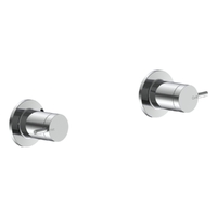 Park Pin Washing Machine Cocks - Pair - 1/4 Turn Ceramic Matt Black