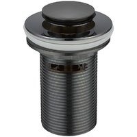 32mm Plug And Waste Pop-Up Basin With Over Flow Matte Black 