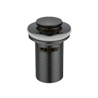 40mm Plug And Waste Pop-Up Basin With Over Flow Matte Black 