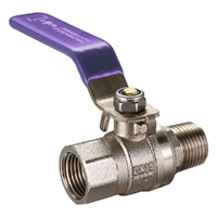 40MI X 40FI Lever Handle Ball Valve Lilac