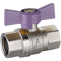 Dual Approved Ball Valve Butterfly Handle Lilac FI X FI 20mm