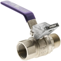 Watermarked Ball Valve Lever Handle Lock MI X FI 25mm Lilac
