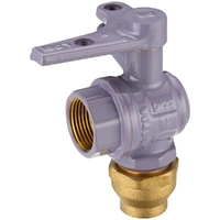 20FL Right Angle Meter Stop Ball Valve Lilac 