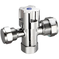 15FI(IN) X 20MI(Out) X 15MI(Out) Fitquik 1/4 Turn Modular Handle Dual Isolation Stop Ceramic Disc