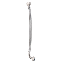 8mm PEX FLEXIBLE WATER HOSE ELBOW CONNECTOR 300mm S/S