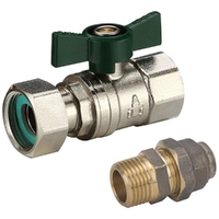 Swivel Nut Ball Valve Water (FI End) W-15 MI X15FL Union