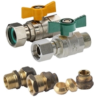 Swivel Nut Ball Valve Kit Hot Water