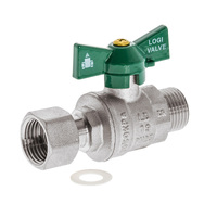 Swivel Nut Ball Valve Water MI 15mm