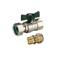 Swivel Nut Ball Valve Water (FI End) W-20MI X 20CU Union