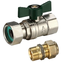 Swivel Nut Ball Valve Water (FI End) W-20MI X 20CU Union