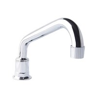 225mm Swivel Spout Hob Tube Chrome Plated 