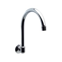 160mm Swivel Spout Wall Tube Chrome Plated Gooseneck 