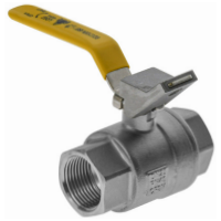 Stainless Steel AGA Approved B/V Lockable Lever Hdl 40mm 2Pc