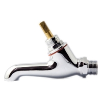 Bib Tap 45° Chrome Plated MI 15MM Without Handle LF