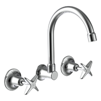 Southern Cross Wall Sink Set - 4 Star
 Jumper Valve - Chrome (Lf)