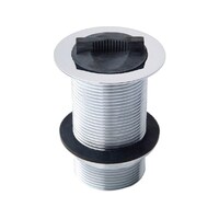32mm X 75mm Plug And Waste Basin With Rubber Plug Chrome Plated 