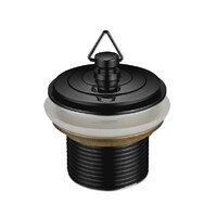 Plug And Waste Basin With Brass Plug Matte Black 40mm X 50