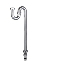 900mm X DN40 Cu L/Nut S-Trap C/P