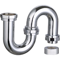 DN40 Cu S-Trap L/Nut C/P