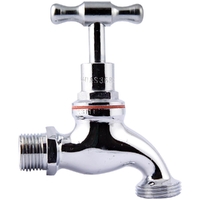 15mm Chrome Standard MI Hose Taps Brass