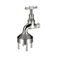 Hose Tap Shrouded Chrome Plated 15mm