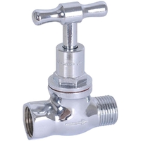 Stop Tap T Head Chrome Plated MI X FI 15MM LF