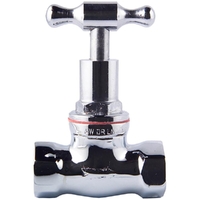 Stop Tap T Head Chrome Plated FI X FI 15MM LF