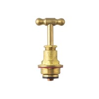 Top Assembly T Head Rough Brass  Gland Packed 20mm