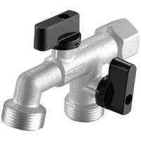 15FI X 20MI Dual Outlet Hose Tap FI Hose Taps Brass